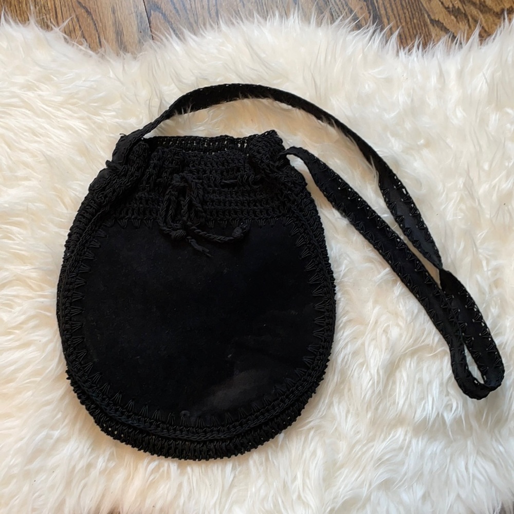 28 Shop purse suede & silk knit Made in Italy - Picture 1 of 6